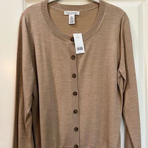 Banana Republic Camel Cardigan NWT